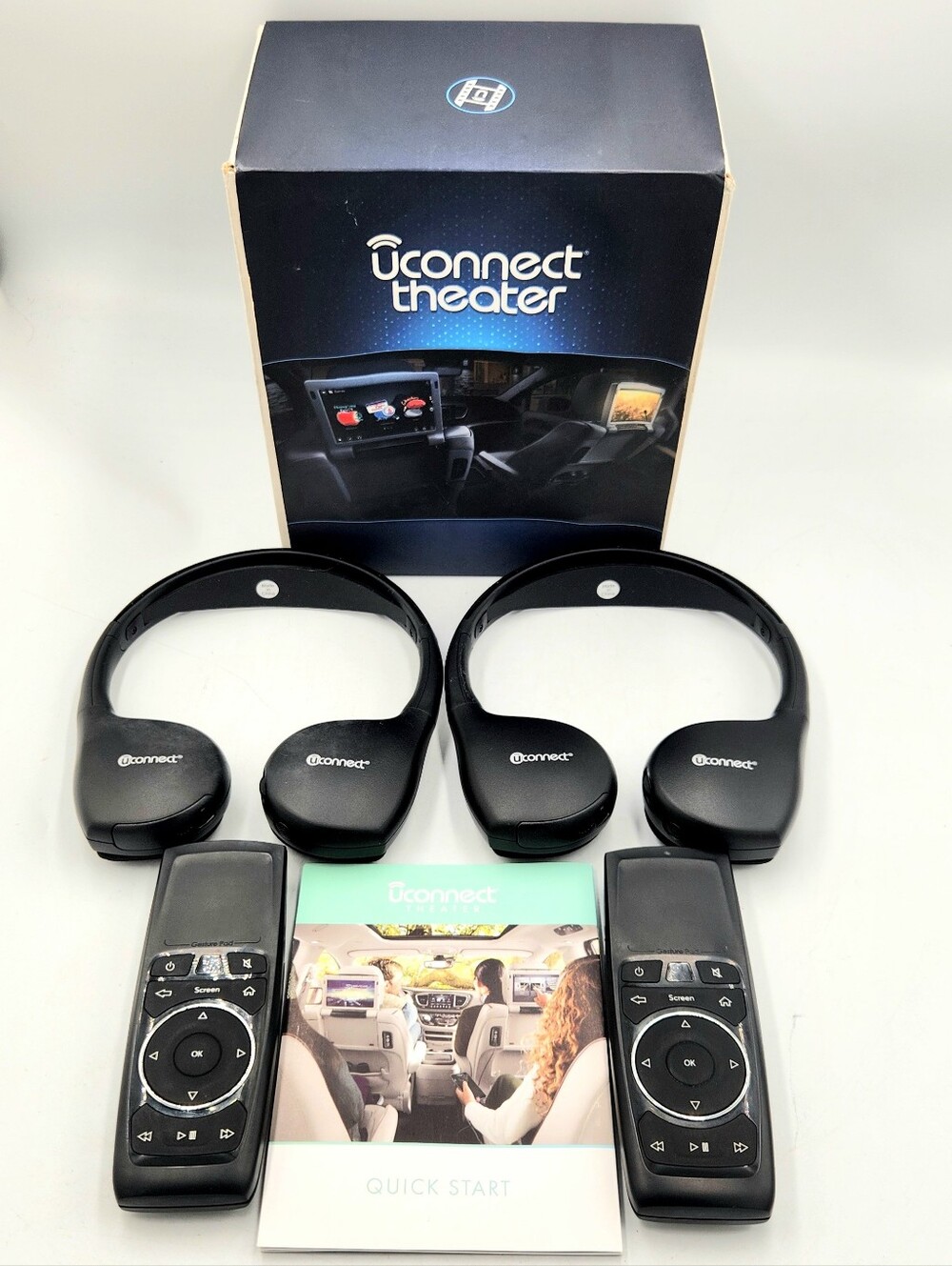 U Connect Theater Accessory Kit Headphones Remotes Chrysler Pacifica 2017-2022